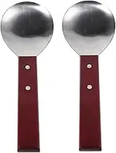 JOINPAYA 2PCS Rice Spoon Heat Resistant Tofu Spoon Rice Scooper for Cooking Serving Stirring Non Stick Kitchen Utensils for Home Restaurant Use
