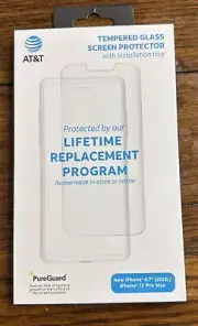 NEW AT&T Tempered Glass Screen Protector iPhone 6.7" 13 Pro Max Not A Knock Off