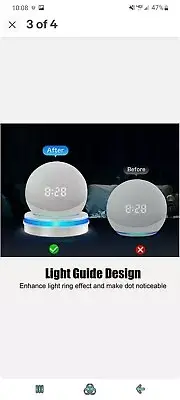 Table Holder For Echo Dot 4th Generation (White) -