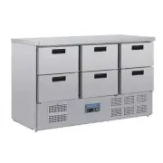 6 Drawer Counter Fridge Polar G-Series Work Bench Refrigerator Refrigeration