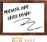TORASO Dry Erase White Board, Magnetic Surface Whiteboard for Office/School/Home, Hanging Board for Decoration/Planning/Kitchen Grocery List/Drawing/Memo,12"x 16"(BB-BN-3040)