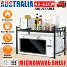 2 Tier Microwave Shelf Expandable Oven Storage Rack Stand Cabinet Kitchen Holder