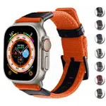 運動尼龍錶帶錶帶配件兼容 APPLE WATCH ULTRA 49MM 40MM 44MM 42MM 38 IWATCH