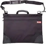 (A3 (37cm x 49cm)) - Jakar Art Folder Case Black Portfolio Water Resistant Double Zip Carry Strap (A3 (37cm x 49cm))