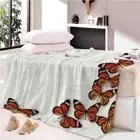 Butterfly Crossing Light Sky 3D Warm Plush Fleece Blanket Picnic Sofa Couch