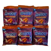 Hi-Chew Hi-Soft Salted Caramel Chews Candy 3oz Bag- Six (6 Bags) -FREE SHIPPING