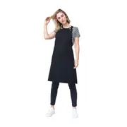 Light Cotton Canvas Bib Apron Black Archie