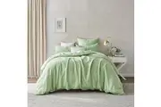 Natural Home Flax Linen Quilt Cover Set Sage (Single,Double,Queen,King,Super King)