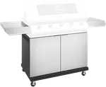 BeefEater 1200 Series Stainless Steel 5 Burner BBQ Trolley w/ Side Burner & Shelf