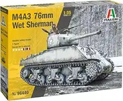 Italeri 96440 M4A3 76mm Wet Sherman, 1:35 Scale, Plastic Model Kit/Model Assembly
