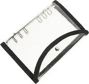 JEWEDECO Binder Shell Notebook Cover Lightweight for Organizing Office Supplies School Use Easy Open Buckle