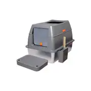 Enclosed Cat Litter Box with Lid and Front or Top Exit Options
