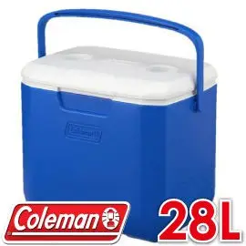 【Coleman 美國 28L EXCURSION海洋藍冰箱】CM-27861/行動冰箱/冰桶/露營冰箱/保冷/悠遊山水
