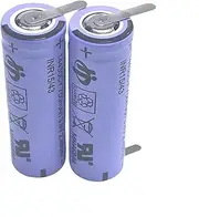 3.8V 750mAh 2.85Wh14430CY Lithium Ion Battery with Solder Pins Compatible with Philips Shaver Electric Toothbrush Battery Replacement Parts(2PC)