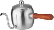 Cabilock Ergonomic Handle Mini Pot Stainless Steel Kettle Pour Cover for Home Office Cafe
