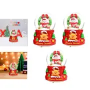 Christmas Snow Globes Music Box Girls Holiday Home Party Musical Snow Globe