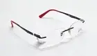 Ray-Ban RB6385I 2509 Rimless Black/Red Frames Reading Glasses/Progressive Lenses