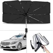 Car Windshield Sun Shade Umbrella, Car Sun Shade Windshield Foldable Bendable Full Block Heat, Car Windshield Sun Shade Keeps Vehicle Cool Heat Insulation Protection(Blackeye-Large)