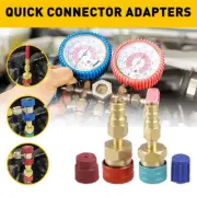 2Pc R1234yf Quick Connector Coupler Adapter A/C Auto Manifold Gauge Set Low/High