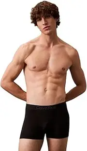 [Calvin Klein] Men's Ultra Soft Modal Trunk 3PK Trunks 3PK Underpants, Black