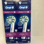 Oral-B Cross Action 3 Replacement Brush Heads Refill 2 Packs