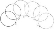 Hoement Professional Guitar Strings 6 Pack Acoustic Replacement Strings Rich Resonance for Electric Guitars