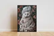 Birman In Bathrobe Poster Cat Poster Birman Bathroom Print Cat Wall Art Birman