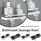 Bathroom Shelf Shower Pole Caddy Rack Storage Organiser Tray Holder No Drills