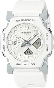 [Casio] Men's GA2300-7A Analogue-Digital Watch, White, 45.4 x 42.1 x 11.6 mm