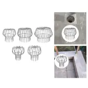Gutter Leaf Guard Downspout Strainer Rustproof Yard Outdoor Filter Strainer