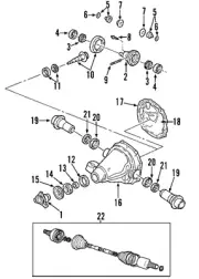 OEM NEW 2002-2006 Ford Thunderbird Lincoln LS Rear Axle Shaft Seal 2R8Z-4B416-AA (for: Ford)