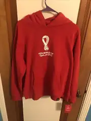 Outerstuff FIFA World Cup 2022 Denmark Red Hoodie Women’s Size XL
