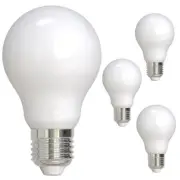 Diodesy 4PK A19 LED Milky Light Bulb All Dimmers 7W, 60W, E26 2700K CRI82 800LM