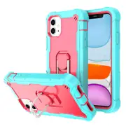 MCC Stylish Shockproof iPhone 11 Case Cover Apple iPhone11 Heavy Duty [Light Blue+Magenta]