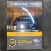 Vosker V150 Solar Powered LTE Cellular Home Security Outdoor Camera Black