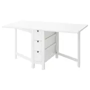NORDEN Gateleg table, white