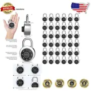 Durable Weather-Resistant Combination Locks - 36 Packs for Gym Locker Security