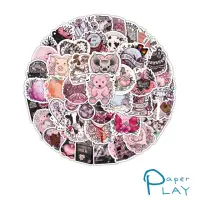 在飛比找momo購物網優惠-【Paper Play】創意多用途防水貼紙-粉色主題塗鴉 5