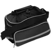 Cycling Bicycle Rear Seat Storage Bag Bike Rack Handbag Pannier Waterproof - Black