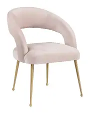 TOV Furniture Rocco Blush Velvet Dining Chair