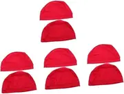 [SHERCHPRY] Quick Drying Sports Hat for Men Hats Lightweight Liner Under Cap Athletic Beanie Cooling Skull Cap Unisex Sweat Cap Mesh Breathable Fabric Red