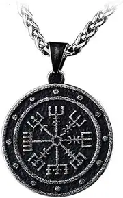 [TAOYATAO] The Compass Titanium Steel Pendant Personalized Stainless Steel Collar Necklace Pendant,Necklace Pendant Bead,Lanyard Bead