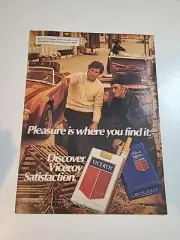Viceroy Cigarettes Print Ad 1983 8x11 Vintage Great To Frame
