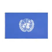 United Nations Flag 2x3ft UN World Politics Man Cave USA Double Sides Outdoor