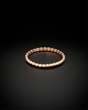 14K Italian Rose Gold Stackable Ring