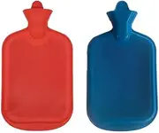 Hot Water Bottle, 2L Hot Water Bottle, Rubber Hot Water Bottle, Hot Water Bottle with Soft Cover, Hot Water Bottle for Pain Relief, Hot Water Bottle for Back Pain Relief - Hot and Cold Therapy, Made of PVC, BPA Free - Great for Women and Kids