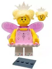 LEGO New Pink Sugar Fairy Minifigure with Black Display Tile CMF Series 23