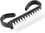 Nail Brush Hand Fingernail Scrub Brushes Soft Stiff Bristles Scrubber Nails Toes Cleaning Brush For Cleaning Dust Nail Cleaning Brushes Bulk (Black, One size)