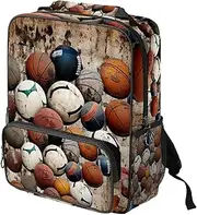 Travel Backpack,Small Backpack,Carry on Backpack,Basketball Football Baseball,Backpack, X1nh9mnislqm, 14.3x11.4x4.7 in