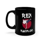 Rex Kwon Do Master Sensei Training 11 oz Black Coffee Mug